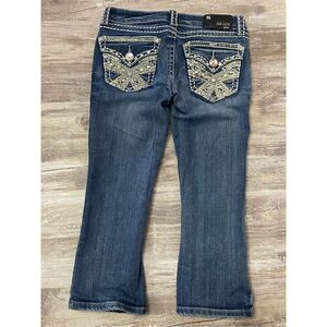 Grace In LA  Capri Jeans Rhinestone Studded Bling Women’s Sz 26 Waist